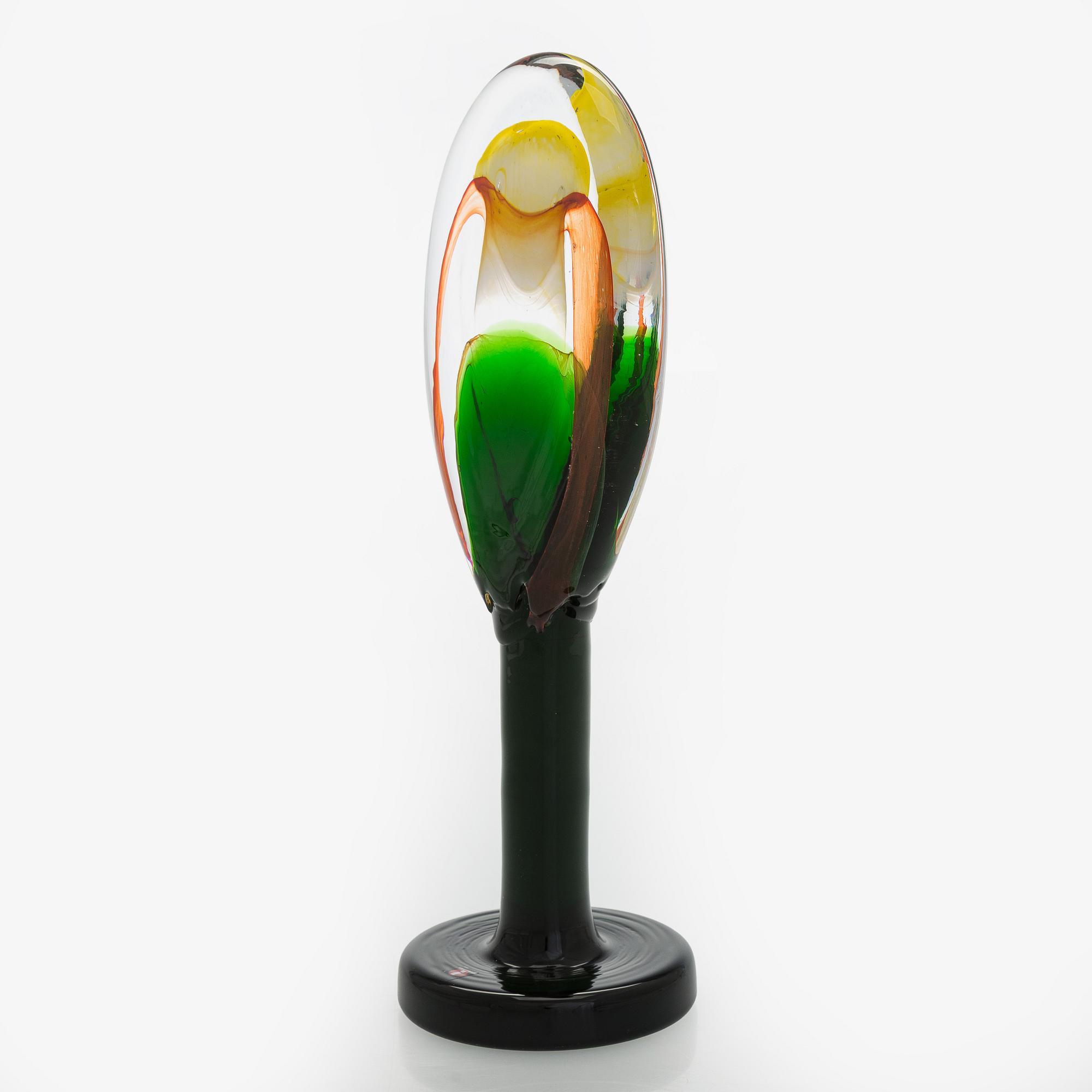 Oiva Toikka, lasiveistos, "Lollipop", signeerattu ja numeroitu O. Toikka IITTALA 2015, 2/50.