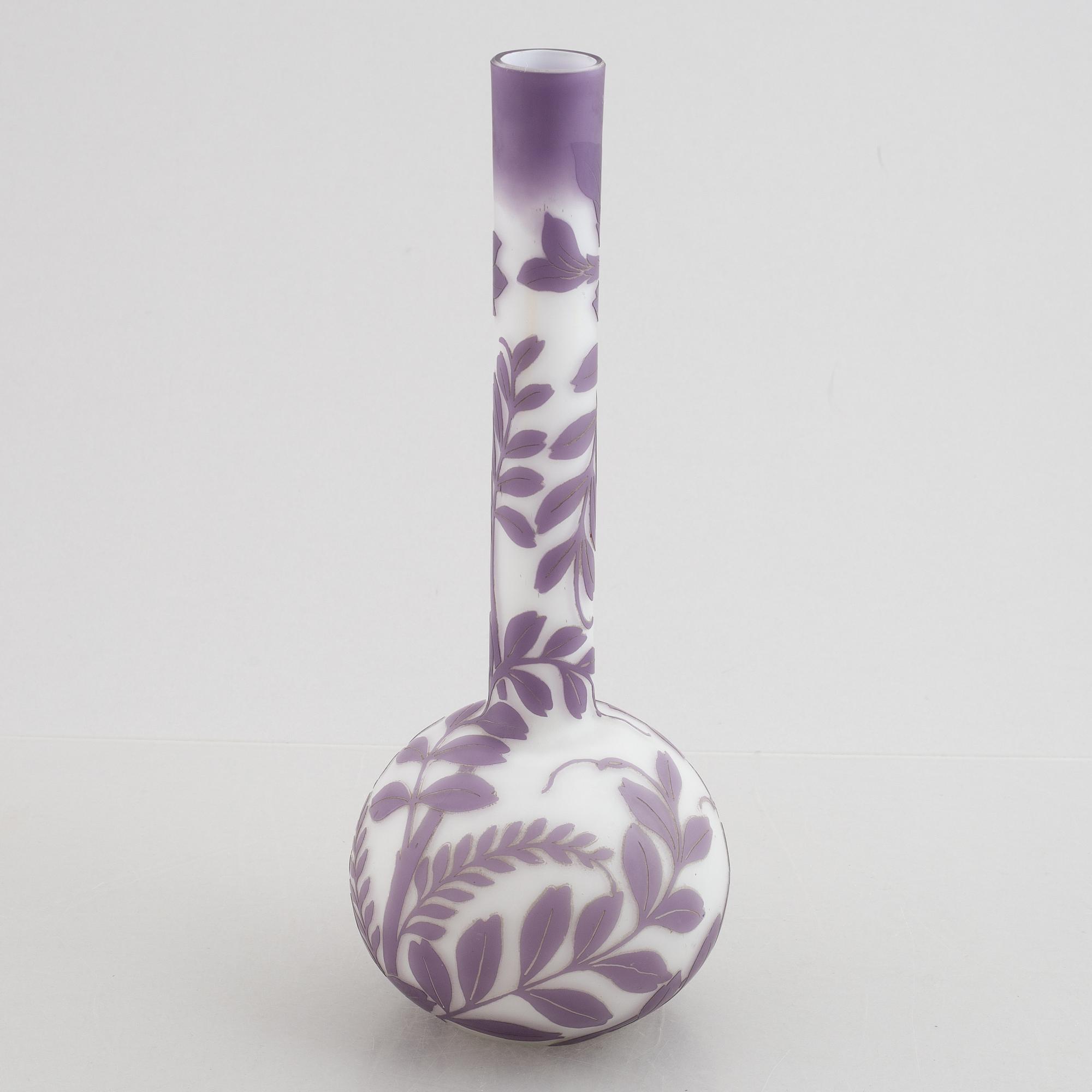 Weis, a cameo glass vase.