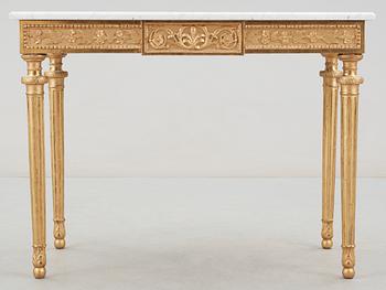 A late Gustavian late 18th century console table in the manner of P. Ljung.
