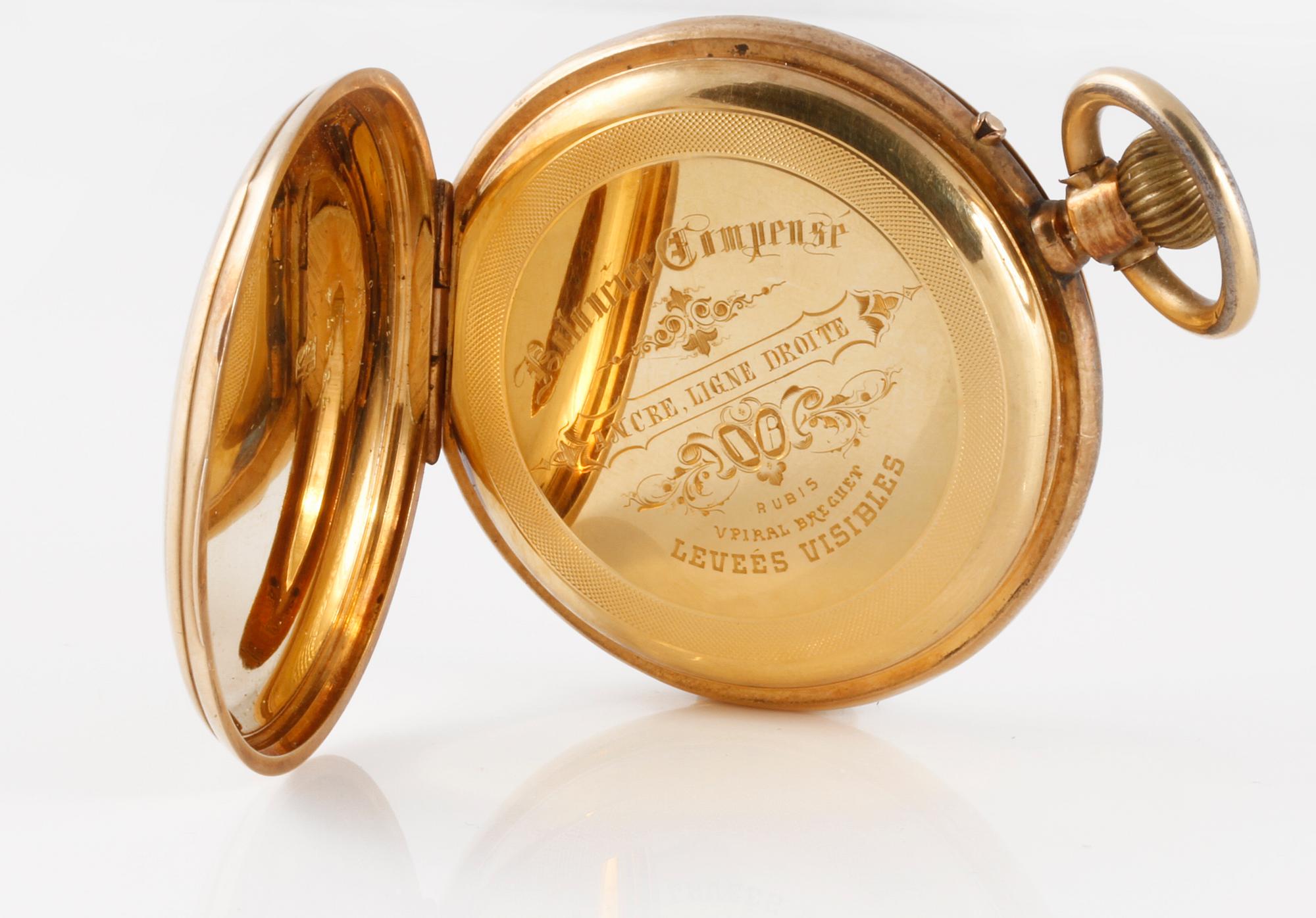FICKUR, 18 K guld, 1900-talets första hälft. Total vikt 81 g.