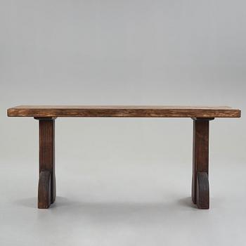 Axel Einar Hjorth, a stained pine "Sandhamn" table, Nordiska Kompaniet Sweden 1933.