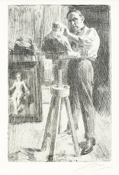 ANDERS ZORN, Etsning (III état av III), 1908, signerad.