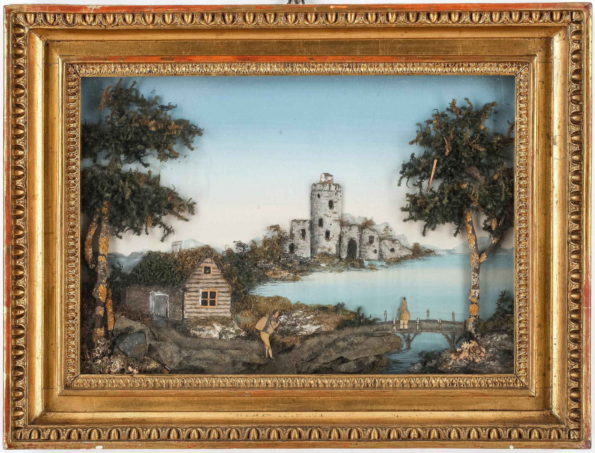 DIORAMA, okänd konstnär, 1900-talets början, ej signerad.