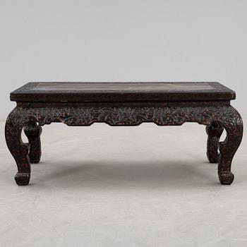 A lacquered 'Low table', late Qing dynasty (1644-1912).