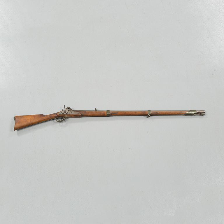 A percussion rifle for the swedish army, m/1845-54.