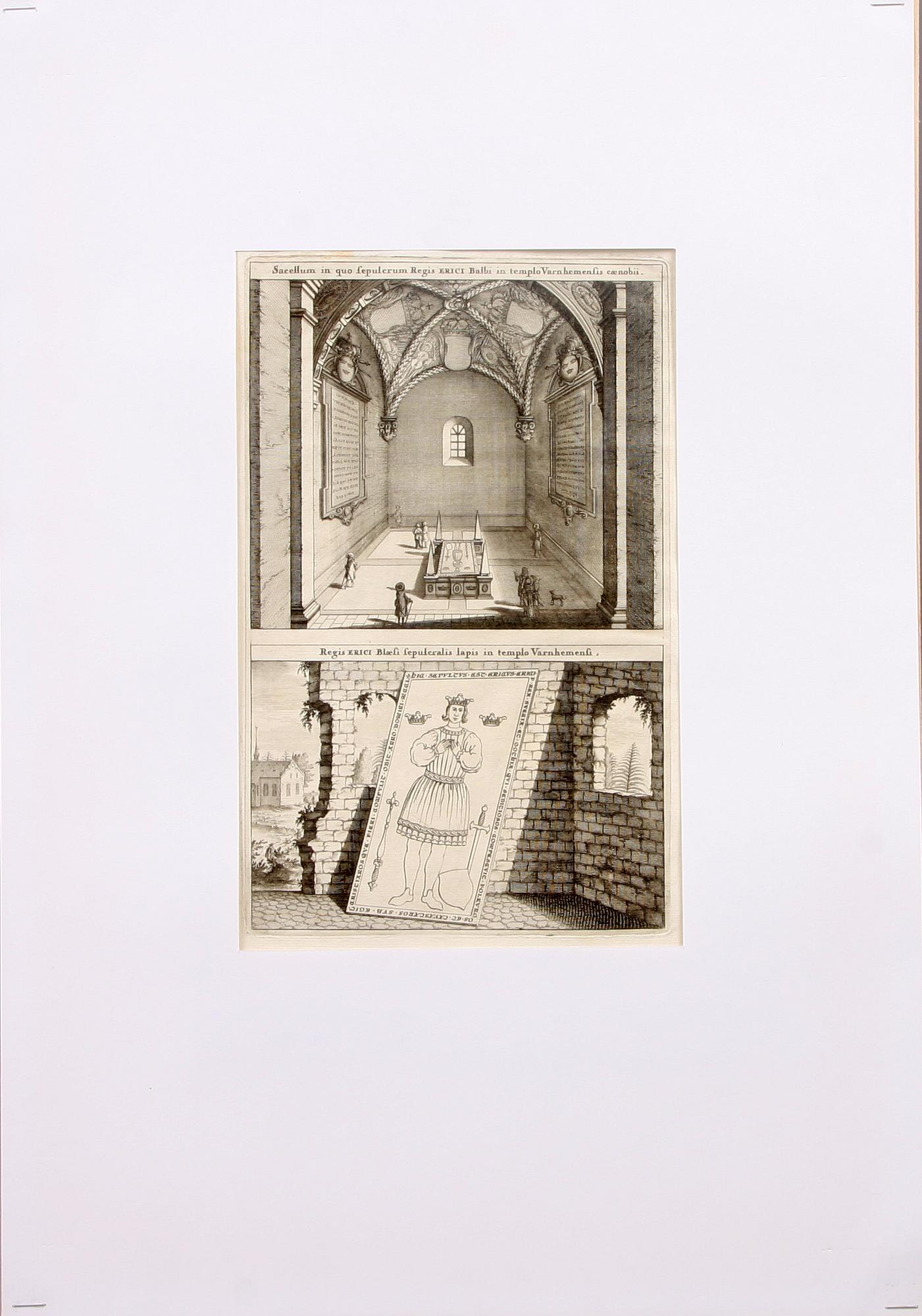 KOPPARSTICK, 5 st, 16/1700-tal, ur Suecia Antiqua, bl a E. Reitz, H. Padtbrugge.