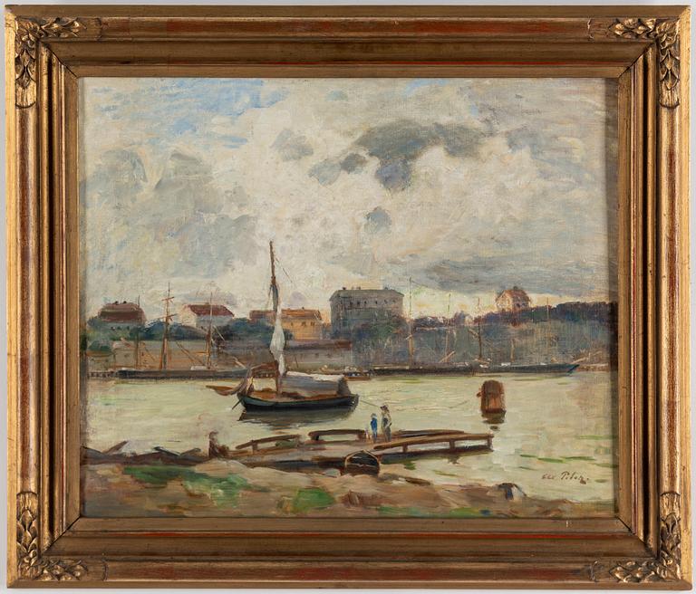 Axel Peter, oil on canvas, signed.