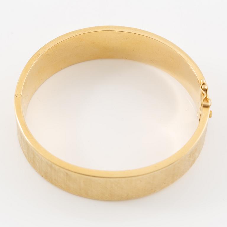 Bracelet, 18K gold, satin finish, Italy.