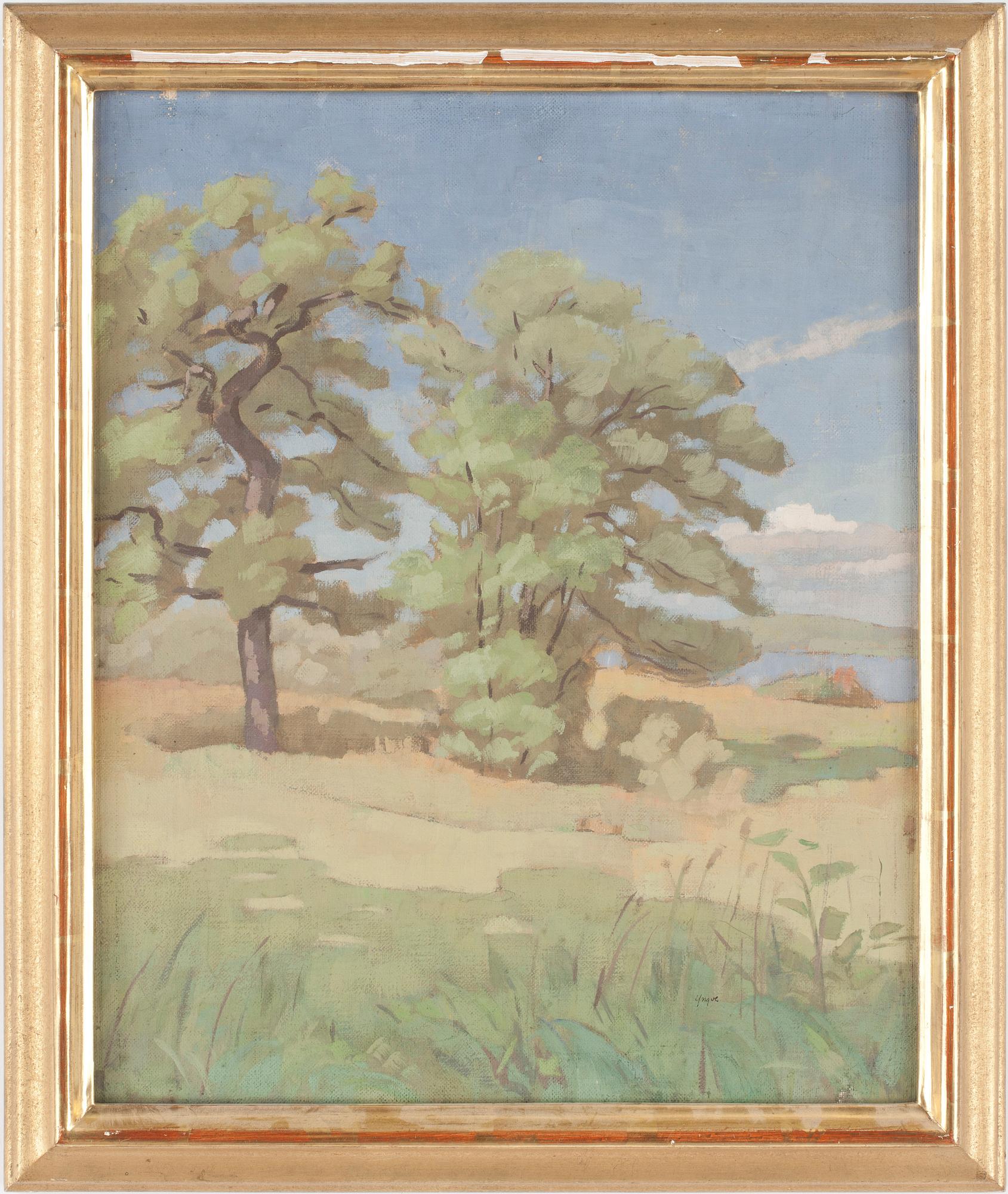 YNGVE BERG, olja på duk, signerad.