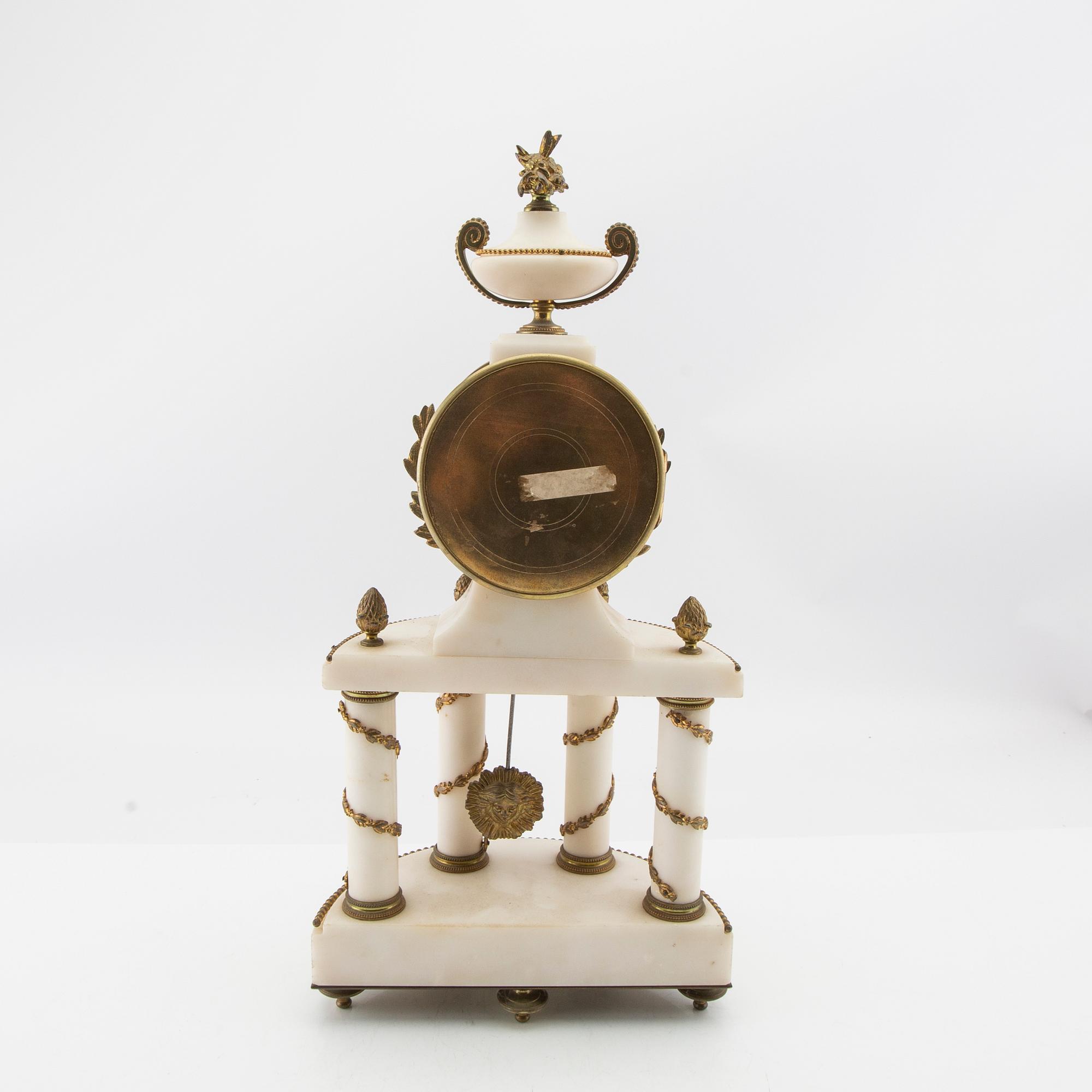 Table garniture 3 pcs, Louis XV style, late 19th century.