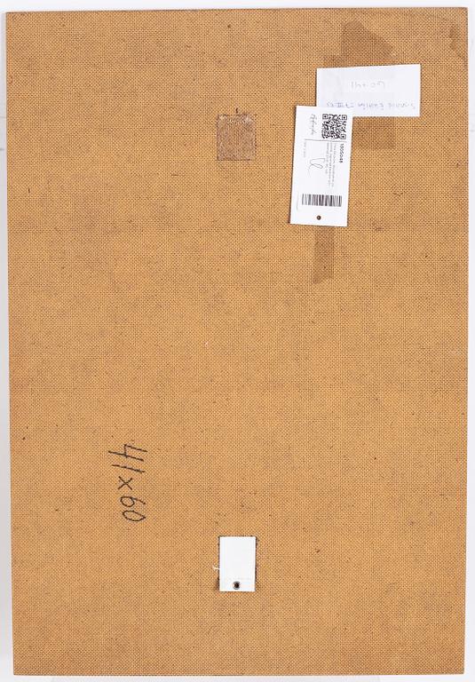 Thea Ekström, mixed media on panel, signed Ekström and dated 27 III -85.