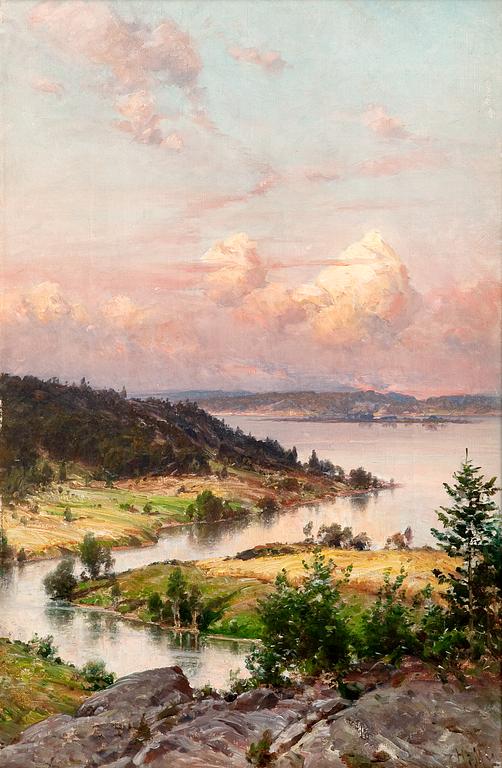 Hjalmar Munsterhjelm, "SUMMER EVENING AT PÄLKÄNE".