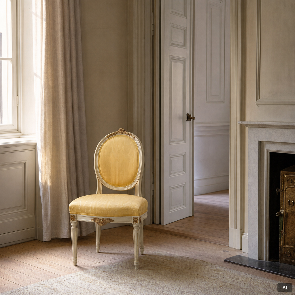 Chairs, 4 pcs, Gustavian style, around 1900.