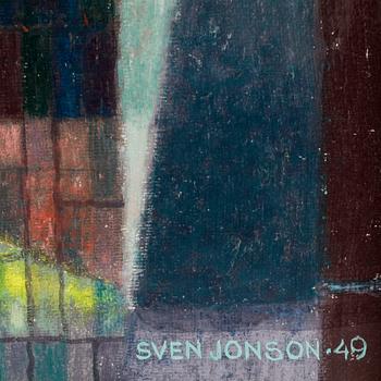 SVEN JONSON, olja på pannå. Sign och dat -49.