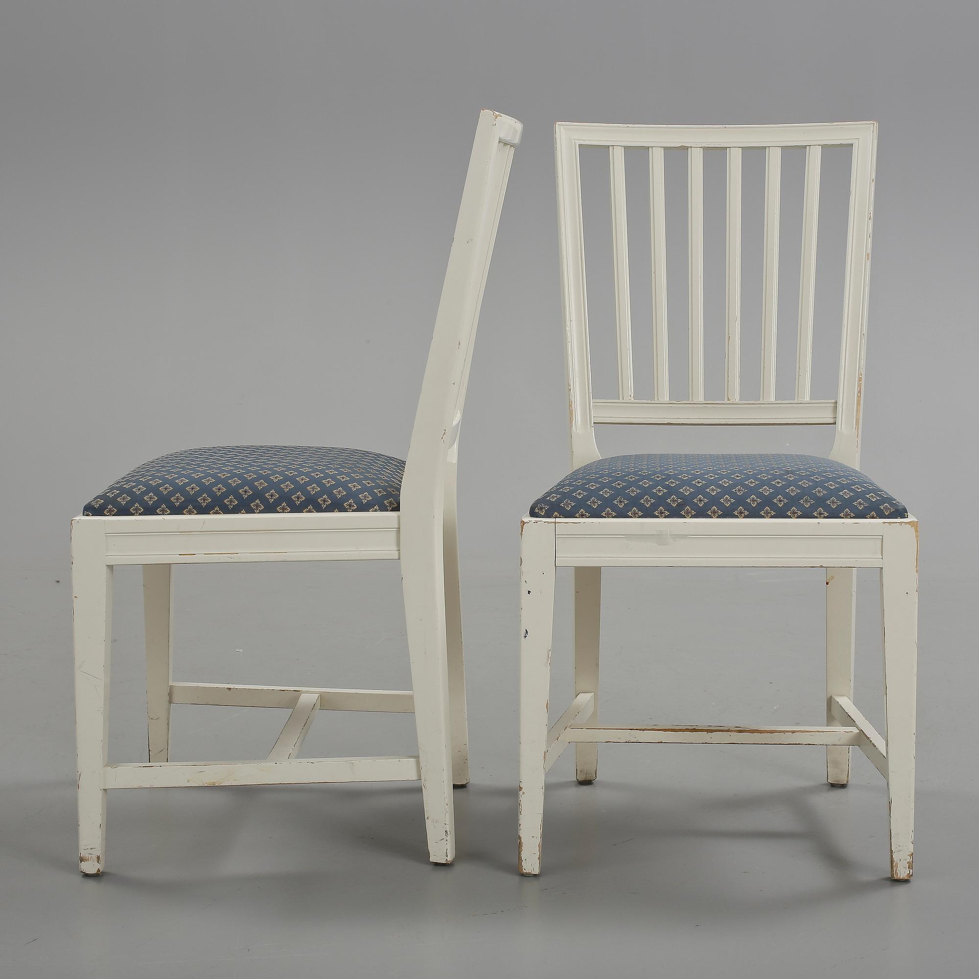 STOLAR, 8 st, gustaviansk stil, 1900-talets slut, Tibro.