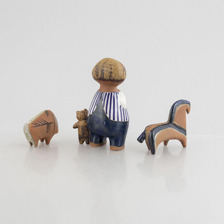 Lisa Larson, figuriner, 3 st, Gustavsberg.