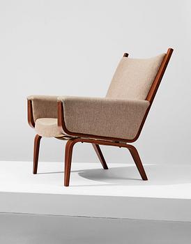 HANS J WEGNER, an easy chair, a prototype of model "GE501", Getama, Denmark, 1970's.