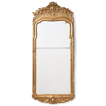 A Swedish Rococo 18th century mirror.