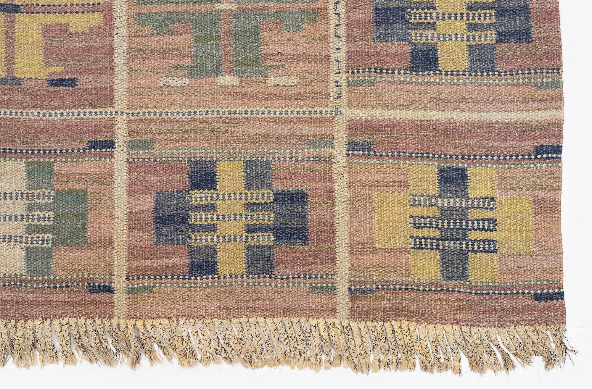Märta Måås-Fjetterström, a carpet, 'Ulriksdal', flat weave, c. 300 x 234 cm, signed MMF.