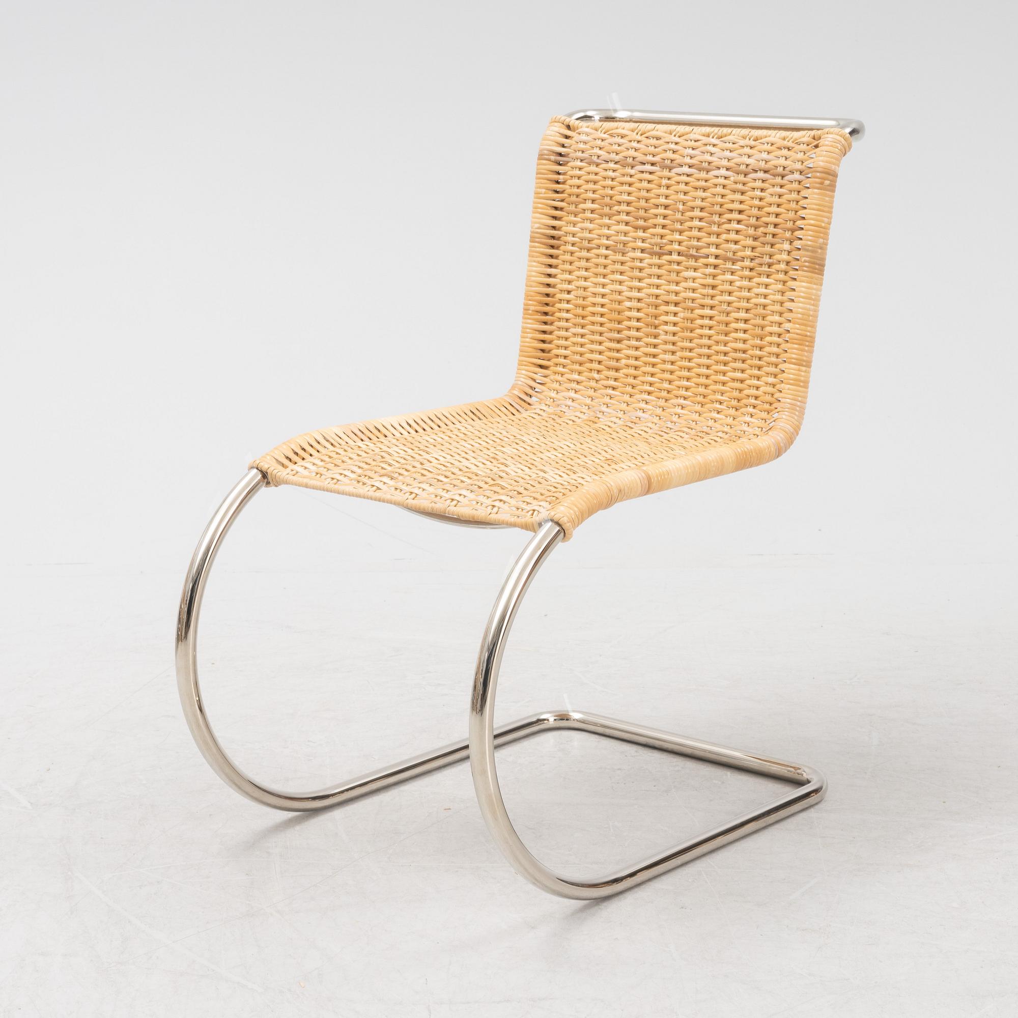 Ludwig Mies van der Rohe, a tubular steel 'MR10' chair, Tecta.