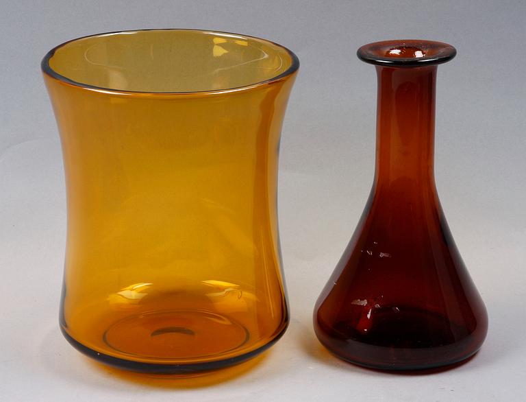 SKÅL SAMT VAS, glas. Bl.a Erik Höglund, Boda.