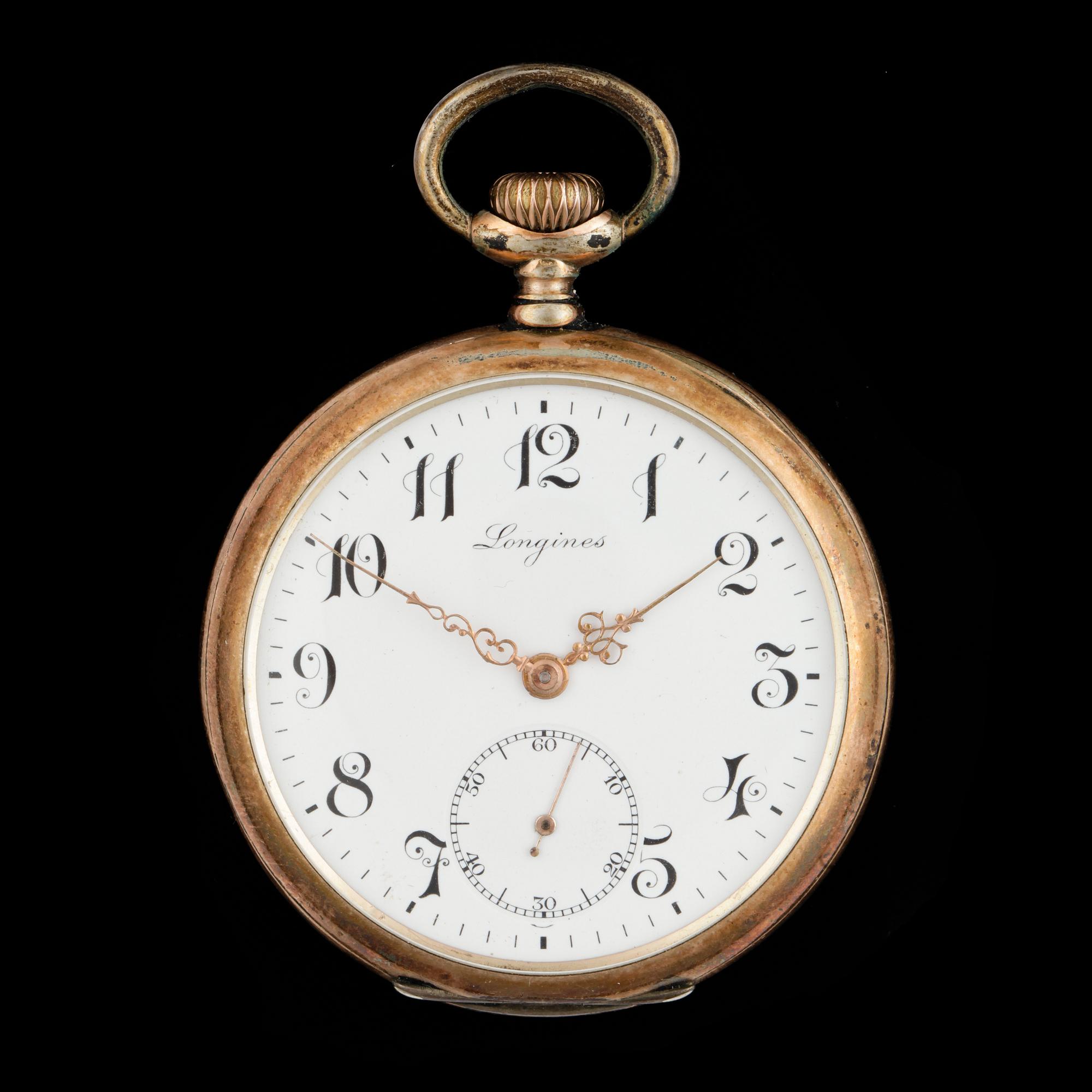 FICKUR, silver, Longines, tidigt 1900-tal. Vikt ca 88,2 gram.