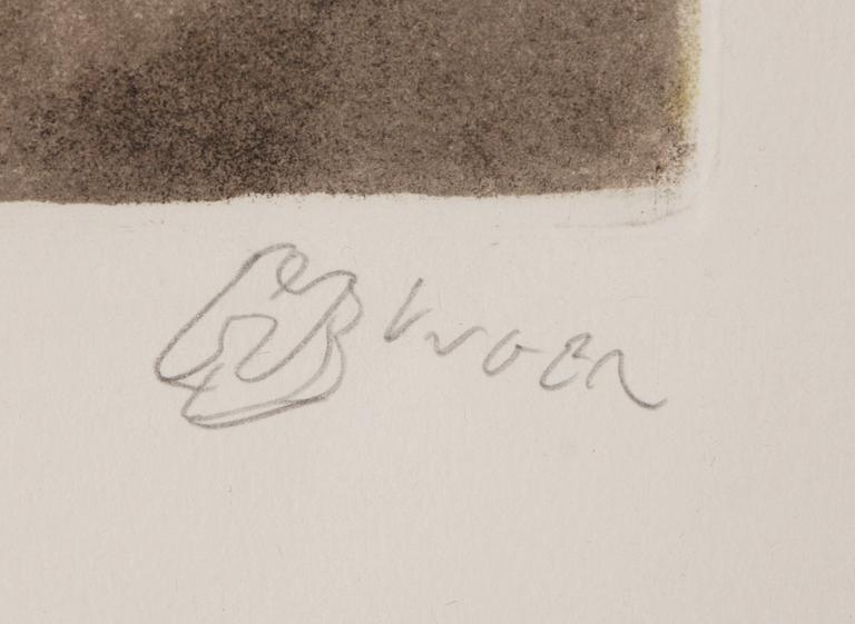 UNGER, HENRY. Färglitografier, 2 st, sign.