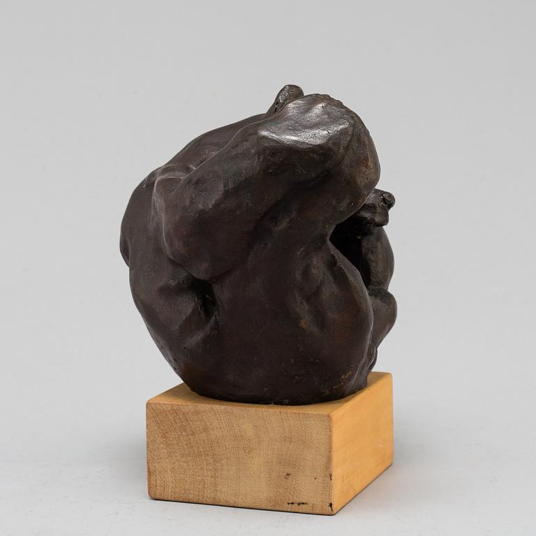 CARL MILLES, Sculpture. Bronze, unsigned. Total height 19 cm.