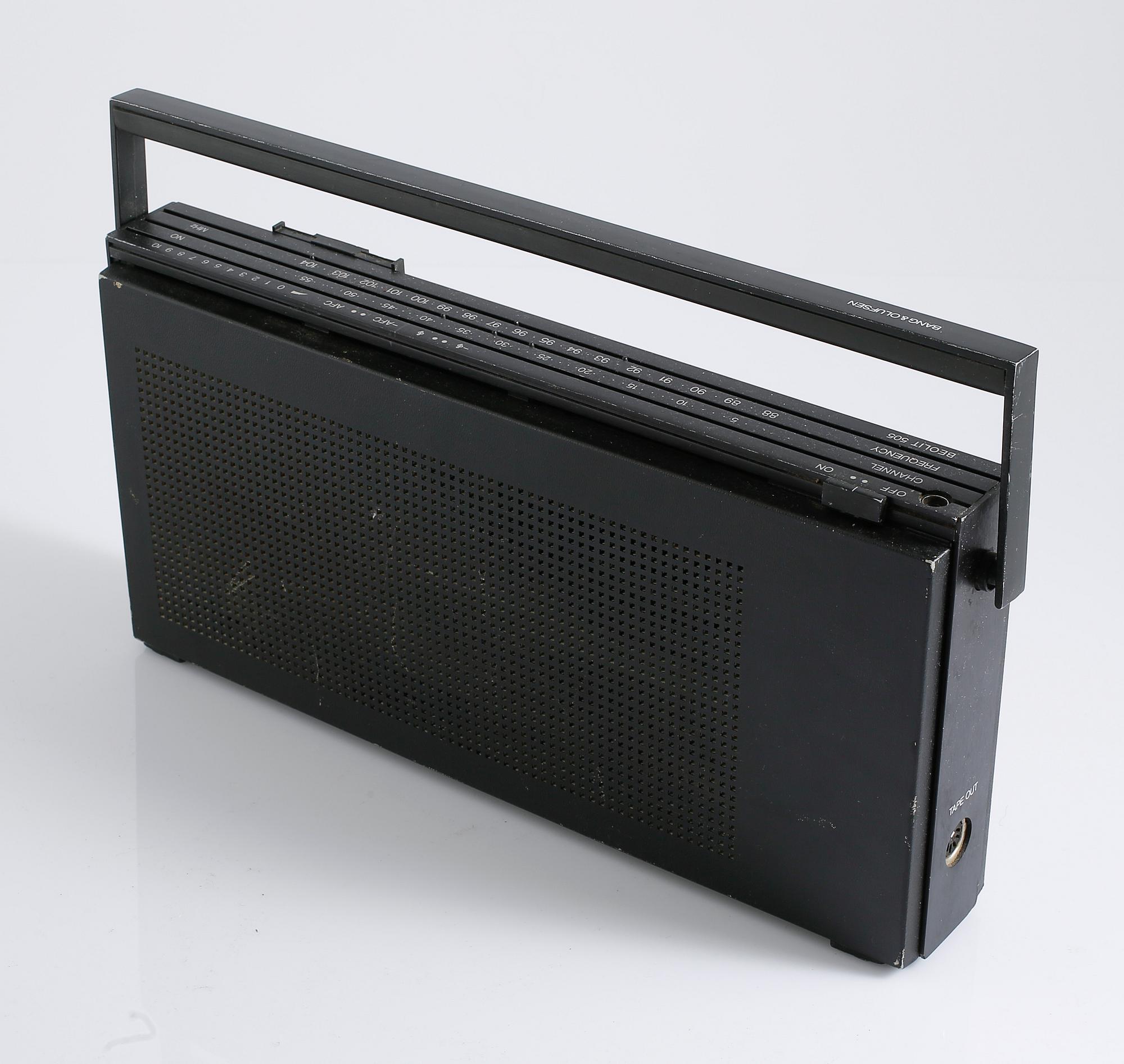 Five radios called Beolit 600/707 by Bang &Olufsen from Denmark from the second part of the 20th century.