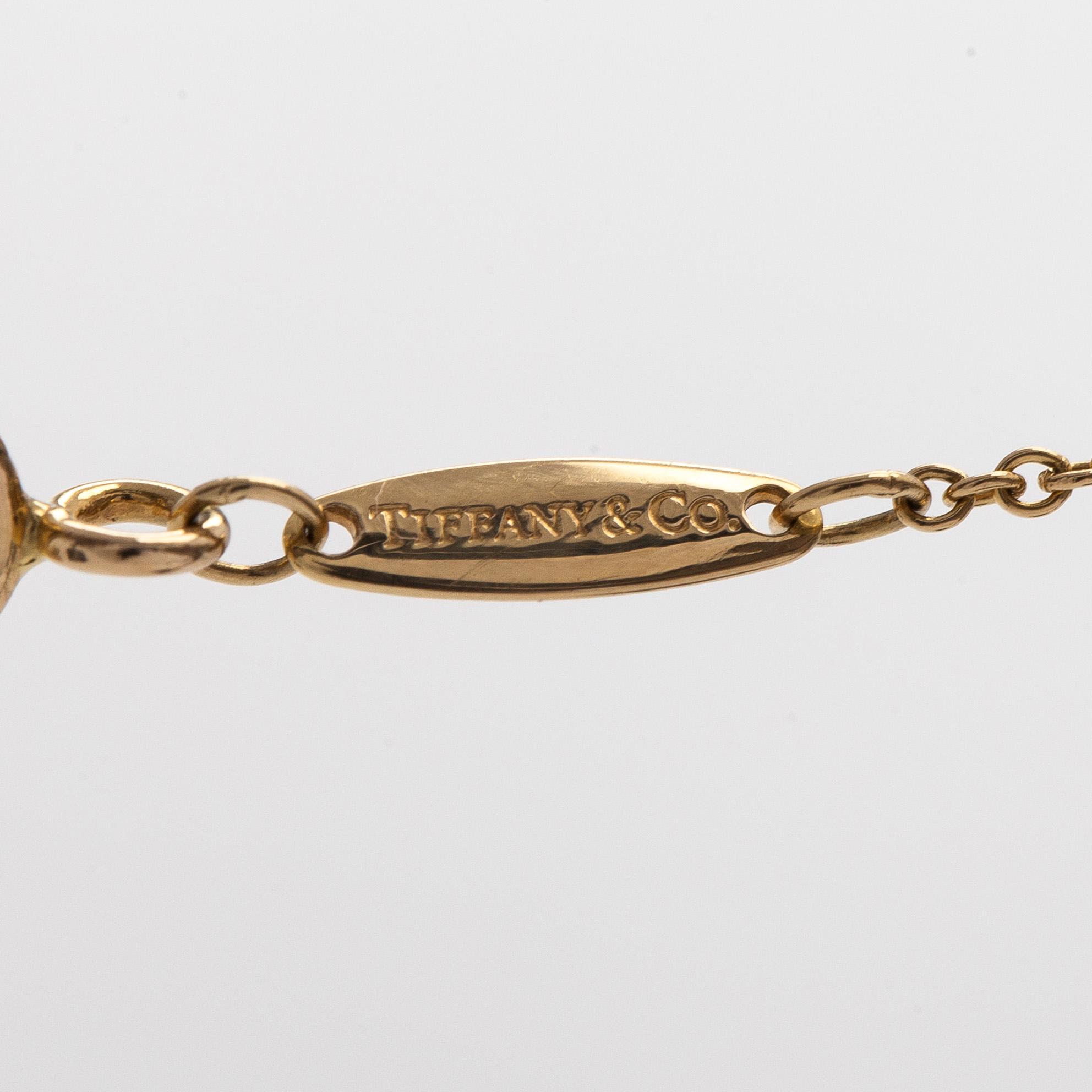 Tiffany & Co, kaulakoru, "Diamonds by the yard", briljanttihiottu timantti, 18K kultaa.
