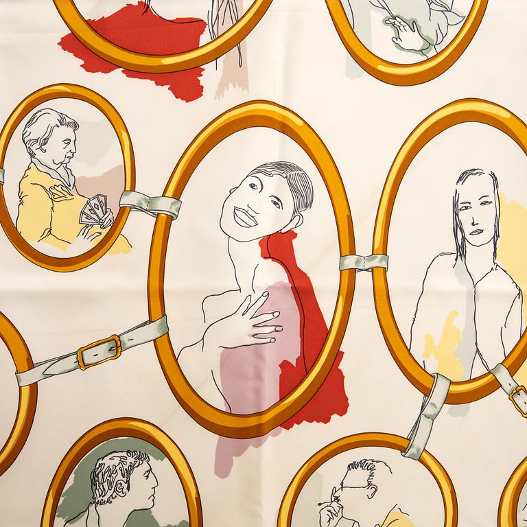 Hermes scarf "Les Parisiens".