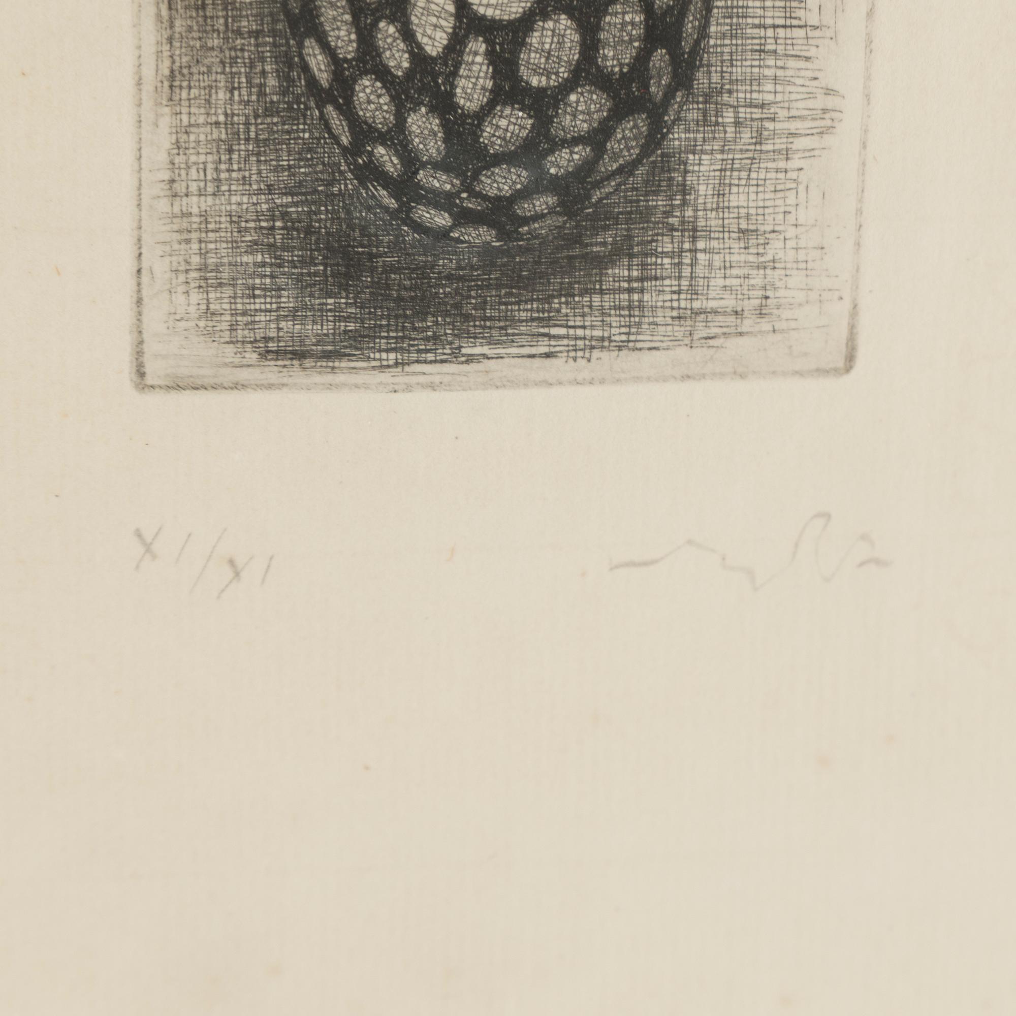 PETER SCHUYFF, etsning, signerad och numrerad XI/XI.