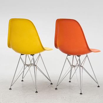 Charles Eames, stolar, 6 st, "DSR Plastic Chair", Herman Miller/Vitra.