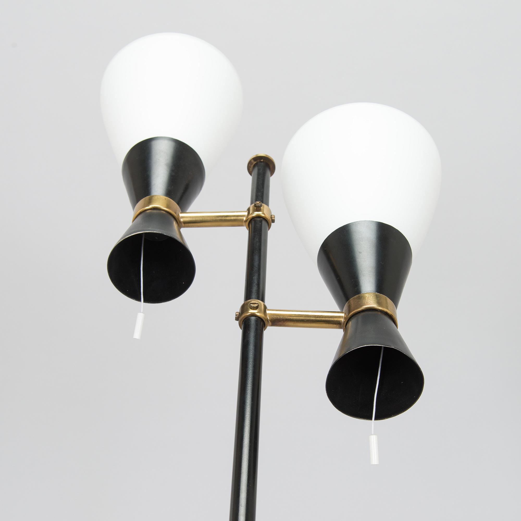 Maria Lindeman, golvlampa, modell K10-2, Idman, 1900-talets mitt.