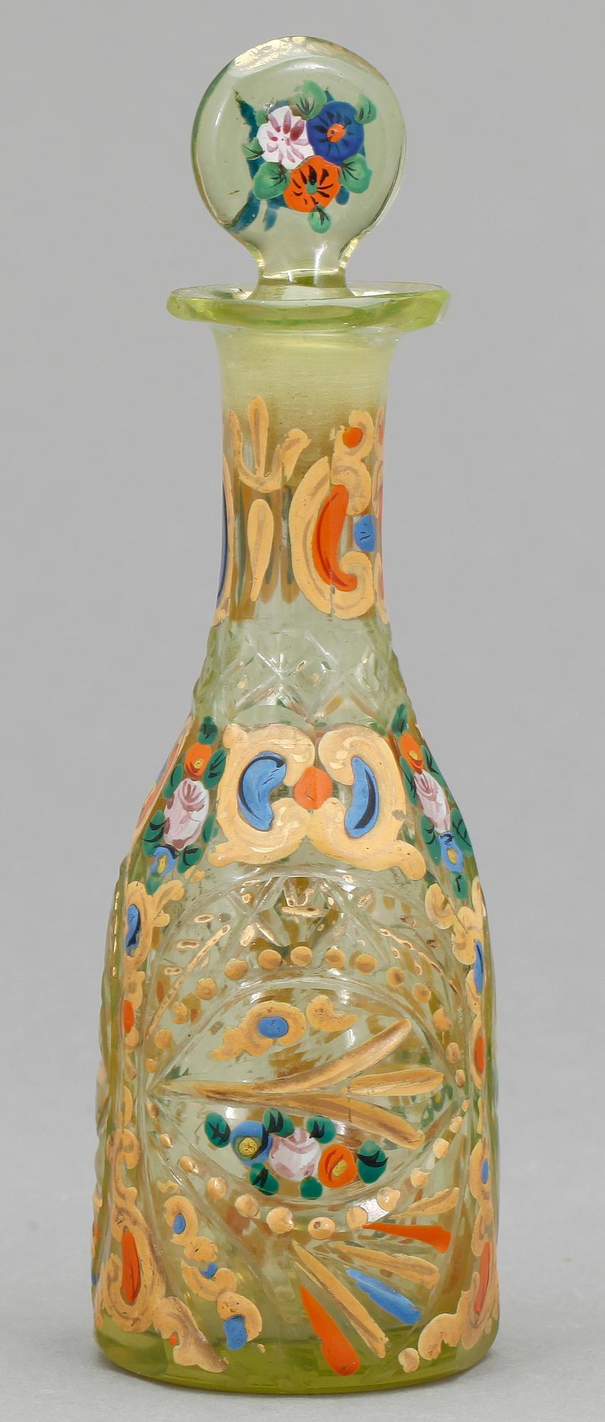 FLACON, glas, sannolikt 1700-tal.