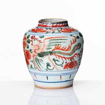 A Transitional jar, 17th Century.