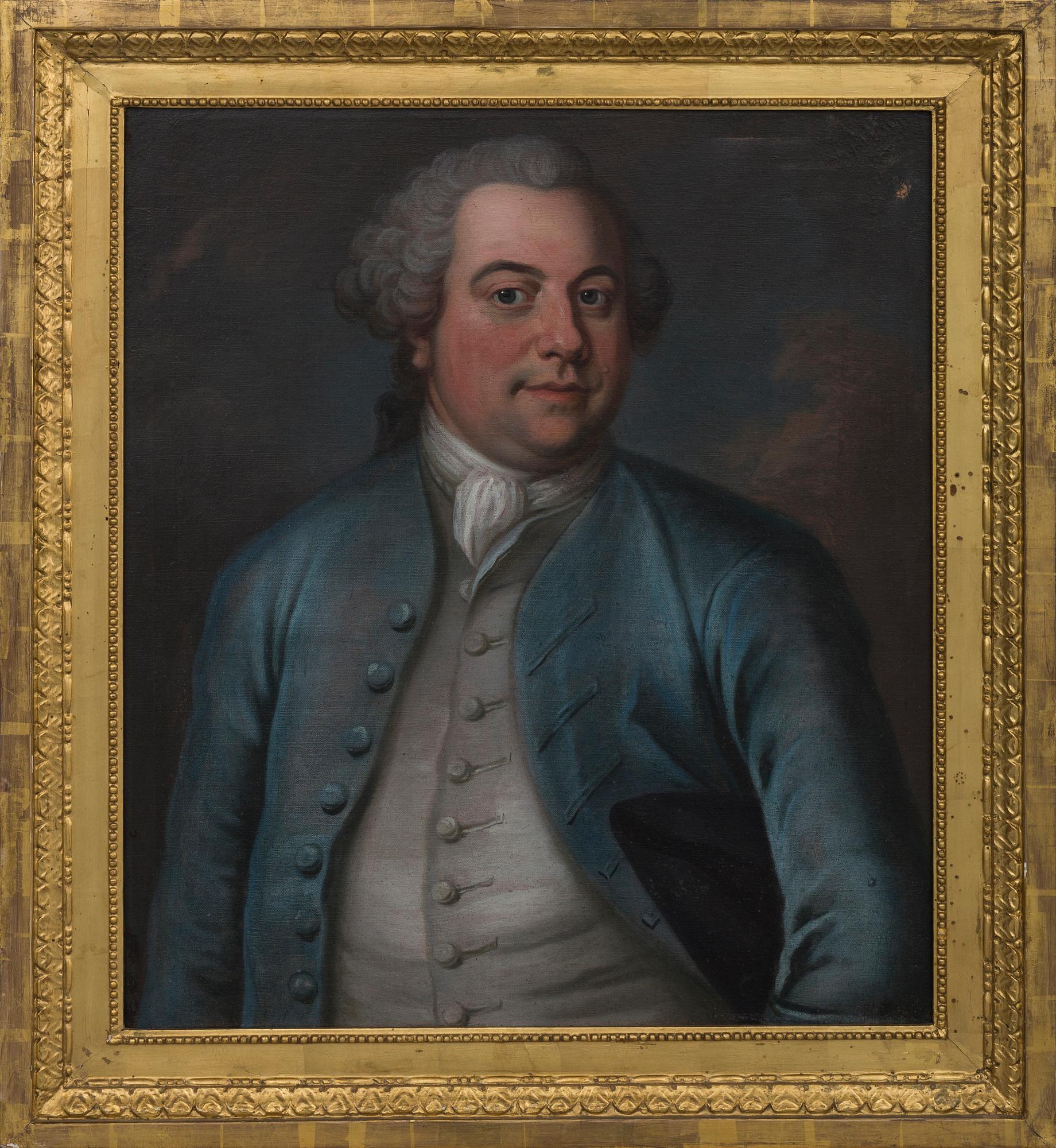 Unknown artist, portraits, a pair / couple, oil on canvas, 18th century latter part.