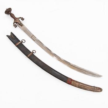 An Afghan Pulwar sword, late 19th/early 20th Century.