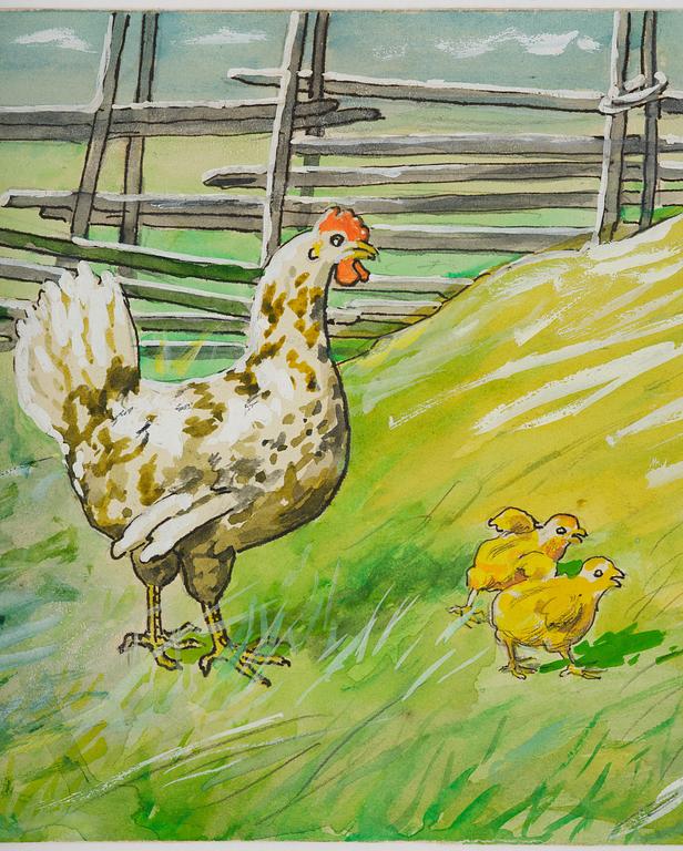 Jenny Nyström, Vid gärdsgården.