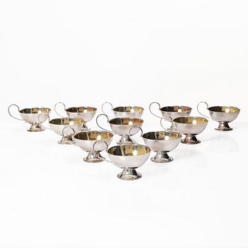 Ceson, 15 silver punch cups, Gothenburg 1965.