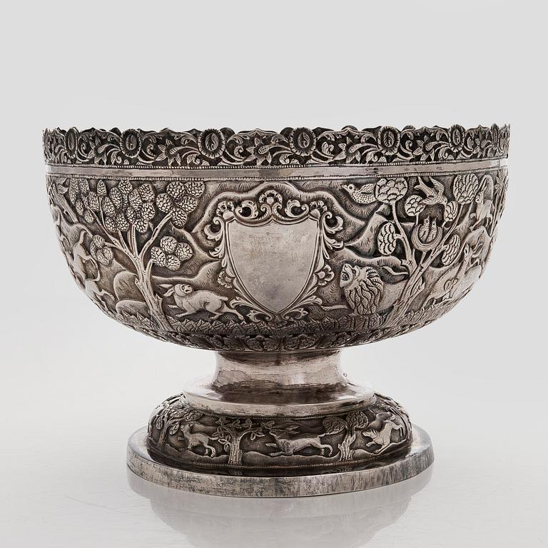 A silver bowl, Cambodia.