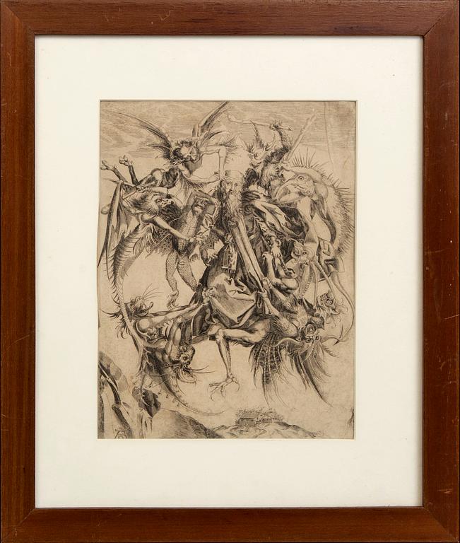 Martin Schongauer after, copper engraving, 18th / 19th century.