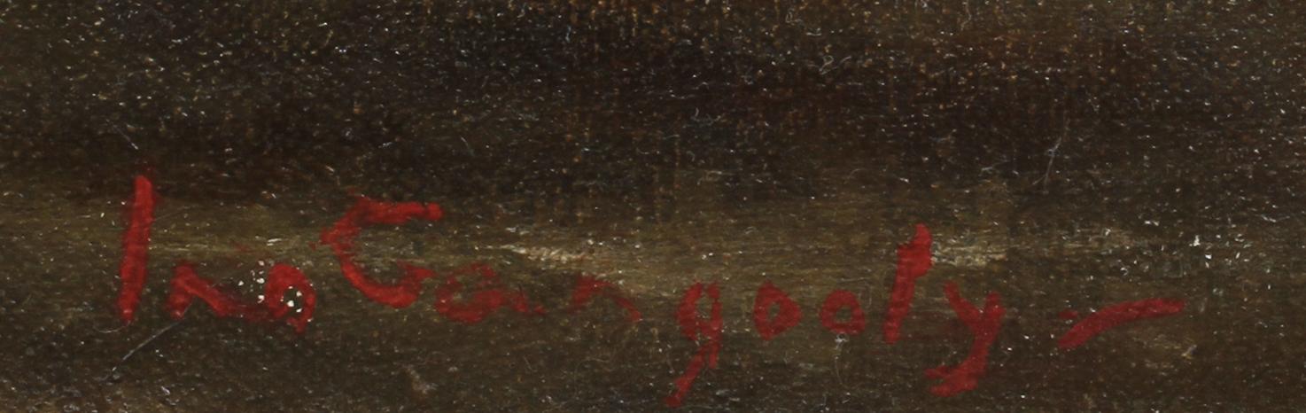 INO GANGOOLY, olja på duk, 2 st, sign.