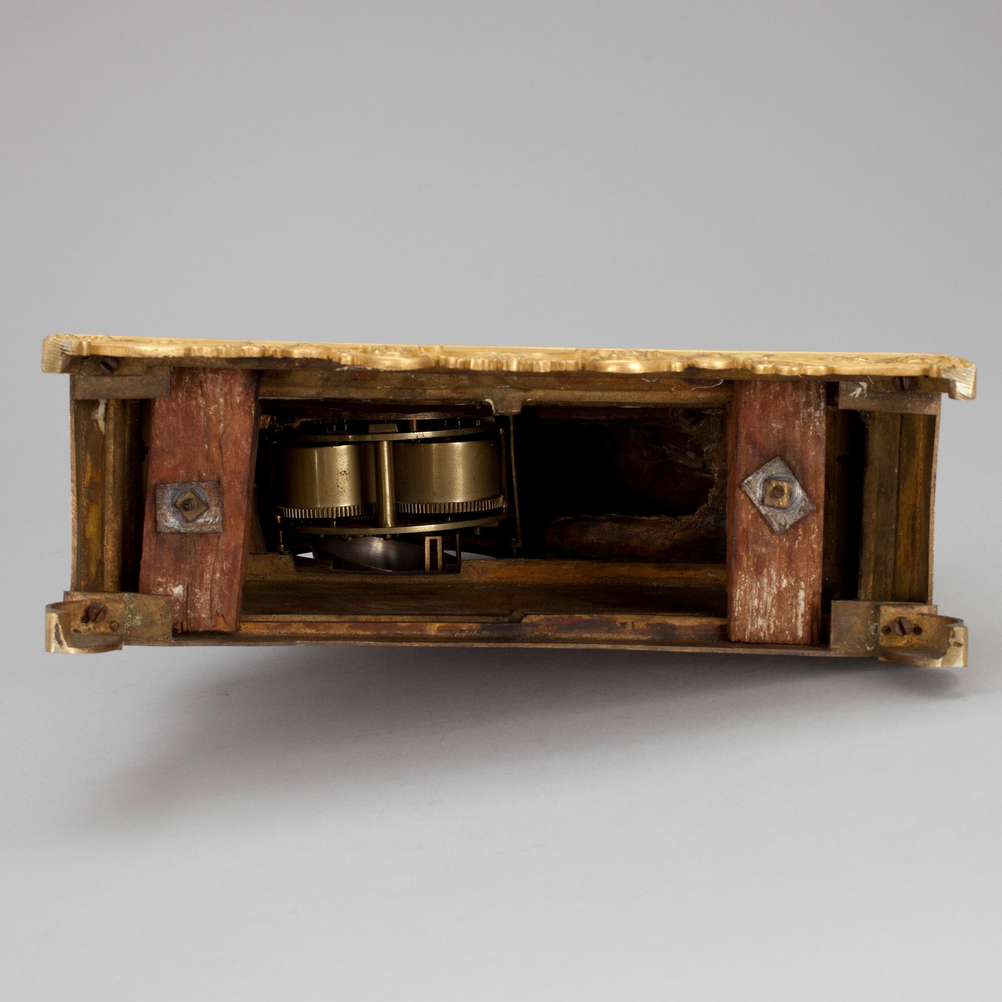 BORDSPENDYL, brons, Frankrike ca 1830-40-tal.