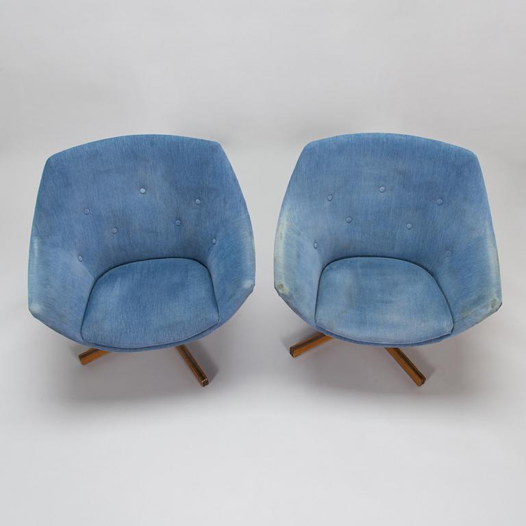 Carl Gustaf Hiort af Ornäs, a pair of 1960s, 'Mandariini' armchairs for Puunveisto Oy - Wood work Ltd.