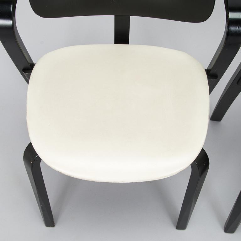 Ilmari Tapiovaara, a set of six 1960s 'Aslak' armchairs for Asko, Finland.