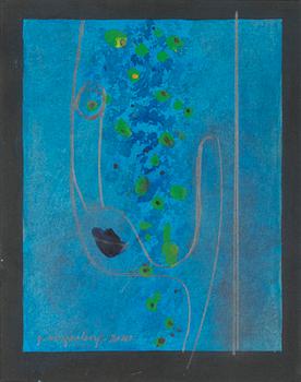 Göran Augustson, blandteknik, signerad och daterad 2000.