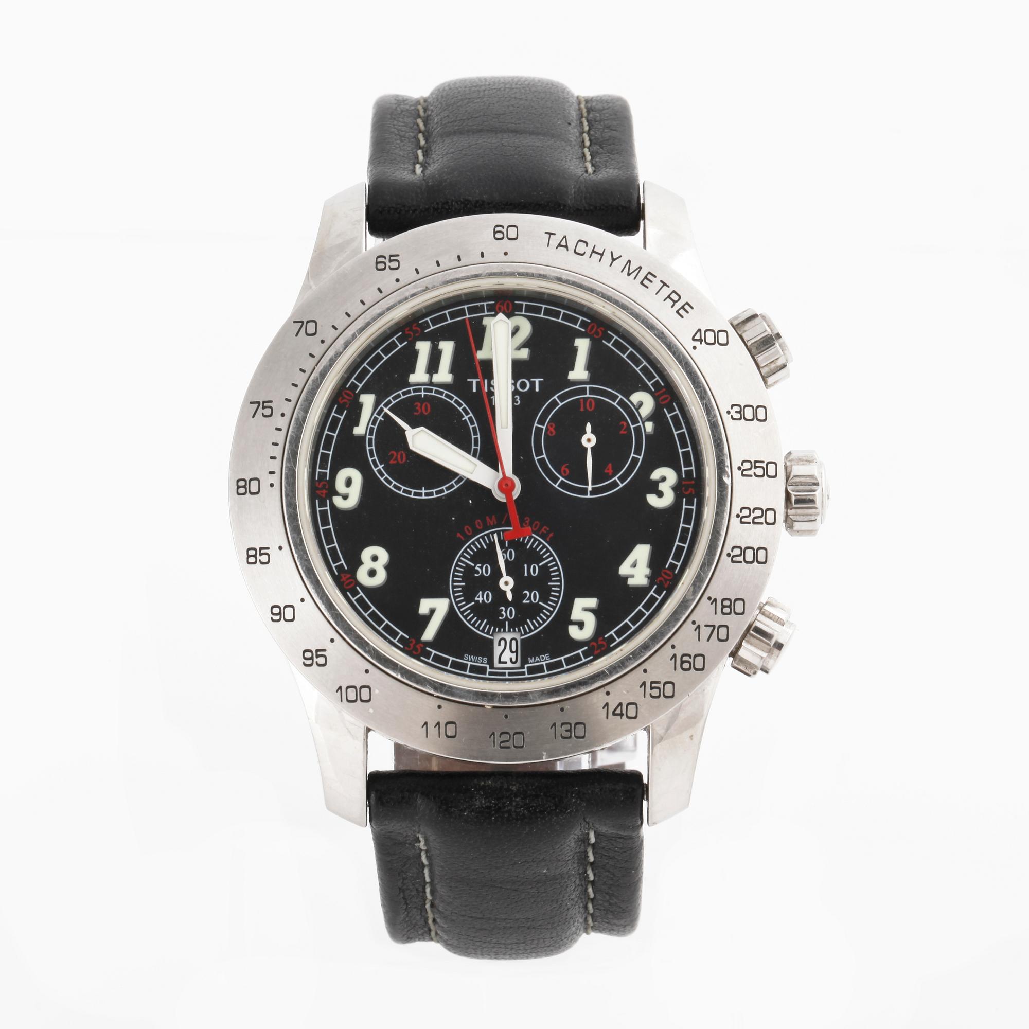 TISSOT, V8, chronograph, tachymetre, wrist watch, 43,5 mm.