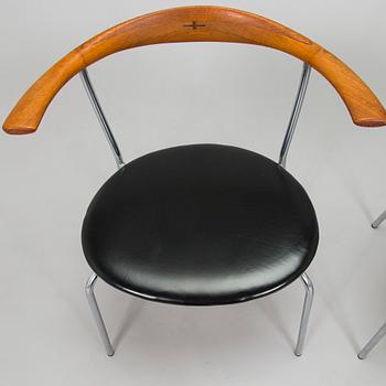 Hans J. Wegner, six mid-20th century 'PP701' armchairs for Johannes  Hansen Denmark.