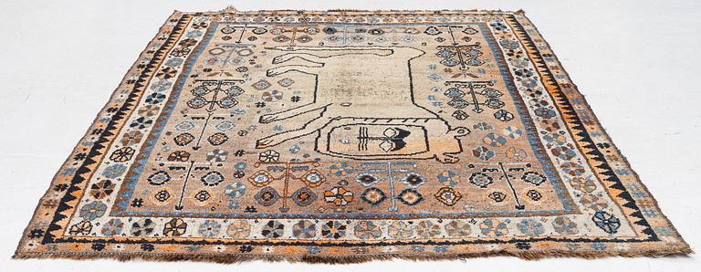Carpet, Qashqai, lion, second half of the 19th century.